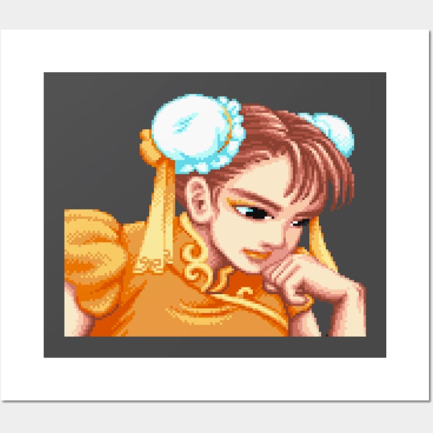 Chun-Li Wall Art by thepixelcloud